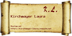 Kirchmayer Laura névjegykártya