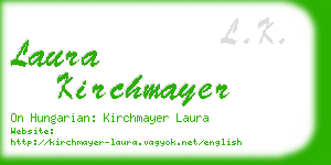 laura kirchmayer business card
